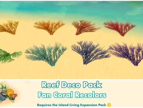 Reef Deco Pack by Bakie at Mod The Sims