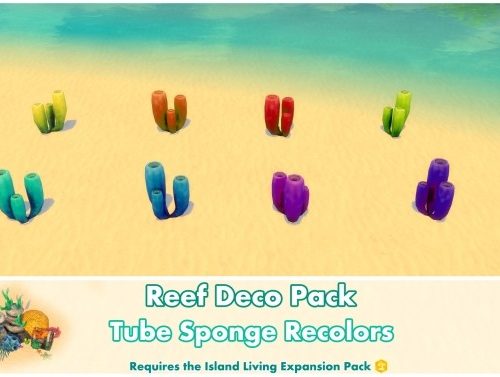 Reef Deco Pack by Bakie at Mod The Sims
