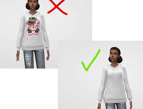 Relaxed fit hoodie by jwofles at Mod The Sims
