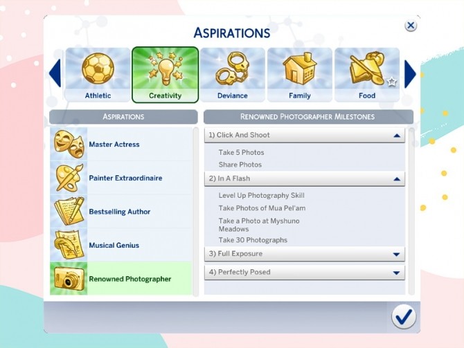 Mod The Sims - Photography Aspiration