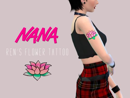 Ren's Flower Tattoo NANA
