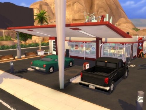 Restaurant Diner 50’s by MegaEmilicorne at L’UniverSims