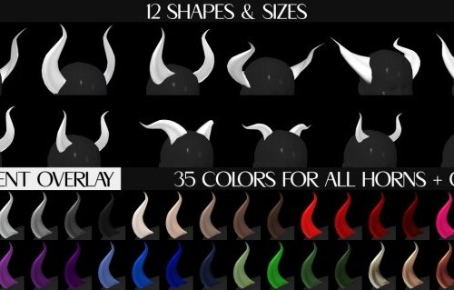 Resurrection DIY Horn Set at Praline Sims