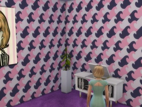 Retro + colorful wall and floor value pack by Feelshy at Mod The Sims