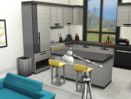 Retro-Contemporary Tiny House by Vulpus at Mod The Sims
