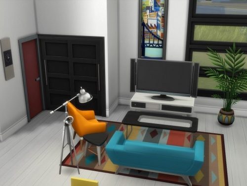 Retro-Contemporary Tiny House by Vulpus at Mod The Sims