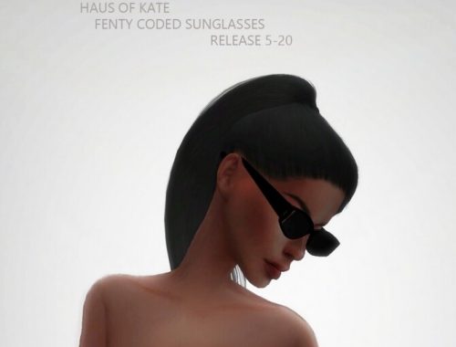 Retro rectangular sunglasses at Haus of Kate
