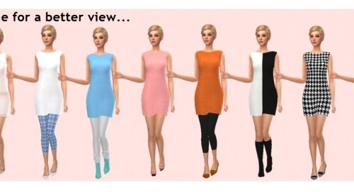 RETRO SHIFT DRESS at Sims4Sue
