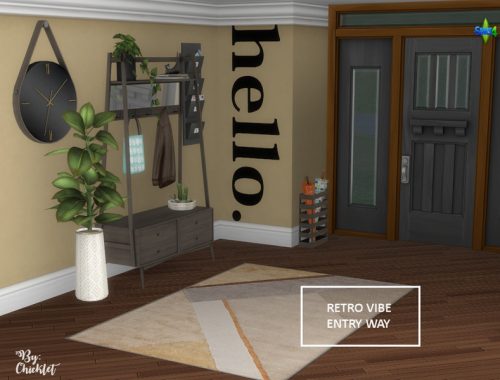 Retro Vibe Entry Way