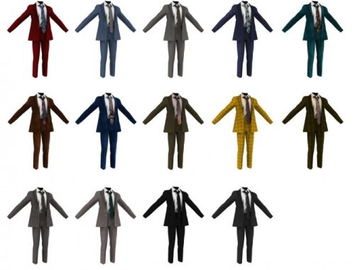 Retro vintage set: suit and glasses at Bedisfull – iridescent