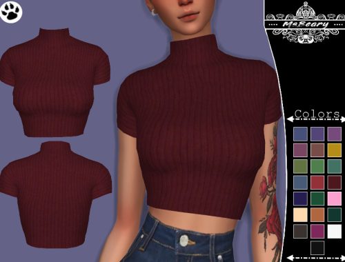 Rib-Knit Turtleneck