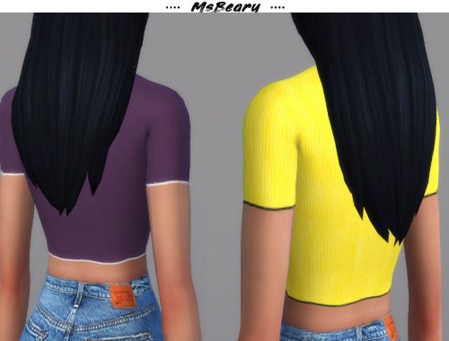 Ribbed Flower Top