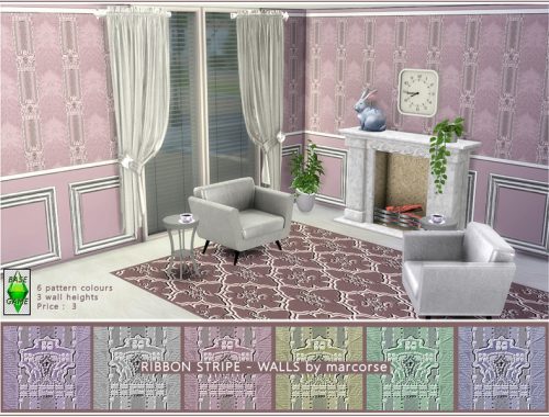 Ribbon Stripe - Walls by marcorse.