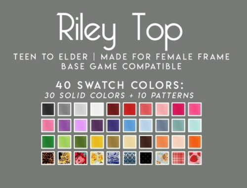 RILEY TOP at Candy Sims 4