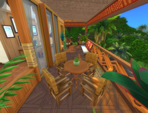 Rocky Jungle Tiny House - no CC - Basegame & Island Living
