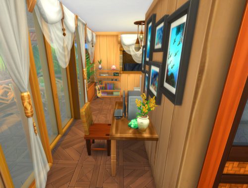 Rocky Jungle Tiny House - no CC - Basegame & Island Living