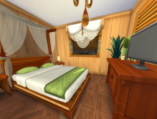 Rocky Jungle Tiny House - no CC - Basegame & Island Living