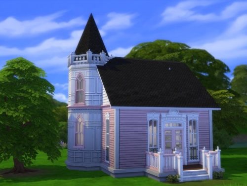 Romantic Victorian Starter Home No CC by Christine11778 at Mod The Sims