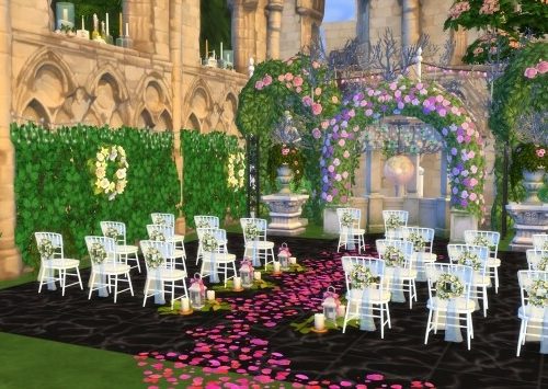Romantic wedding venue by Oldbox at All 4 Sims