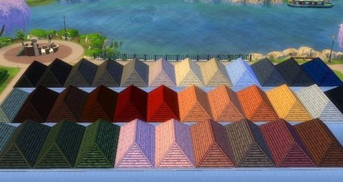Roof of Life Recolor 34 Swatches by hellokittay at Mod The Sims