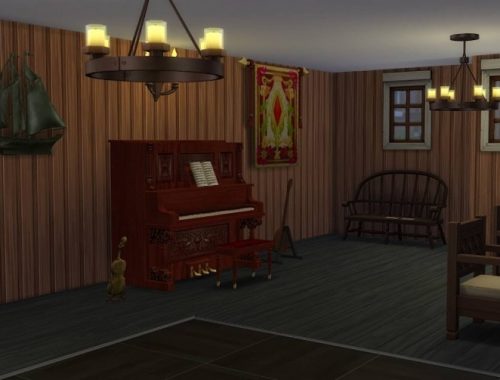 Rorbua Vertshus bar at KyriaT’s Sims 4 World