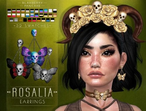 Rosalia set: headdress, choker & earrings at Blahberry Pancake