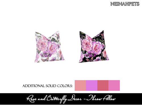 Rose and Butterfly Decor Collection {Mesh Required}