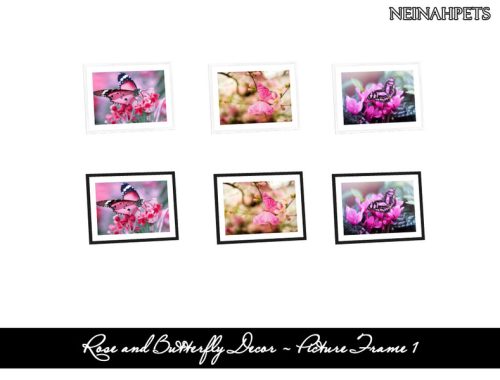 Rose and Butterfly Decor Collection {Mesh Required}