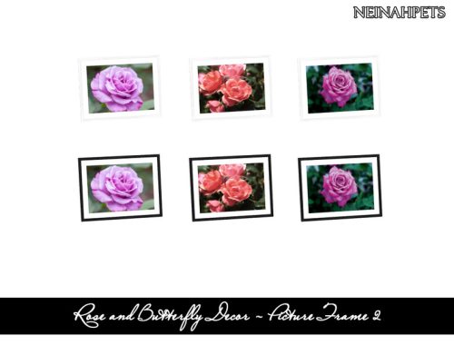 Rose and Butterfly Decor Collection {Mesh Required}