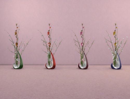 Rose branch with blossoms (City living)