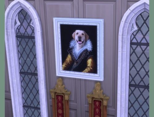 Royal Dog paintings by DAJSims at Mod The Sims