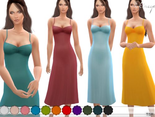 Ruched V-Neck Midi Dress