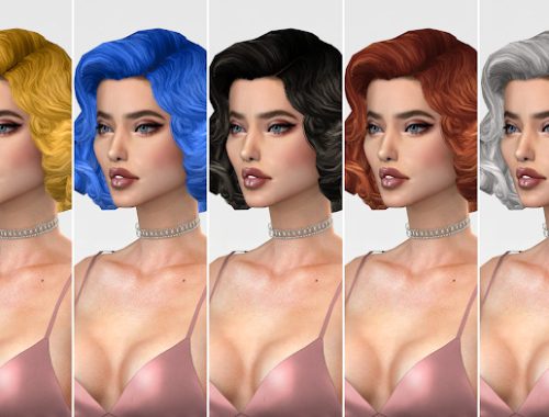 RUCHELLSIMS SIMPLICIATY MARILYN HAIR RETEXTURE at REDHEADSIMS