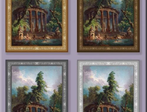 Ruins in Italy paintings by Hubert Robert by DAJSims at Mod The Sims