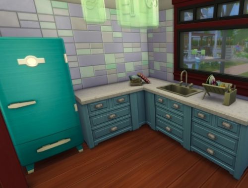 Rustic Oak Alcove by joiedesims at Mod The Sims