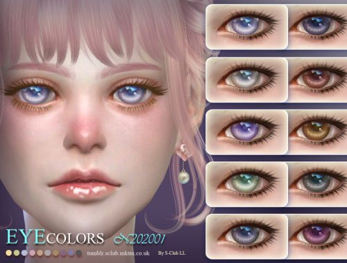 S-Club LL ts4 Eyecolors 202001