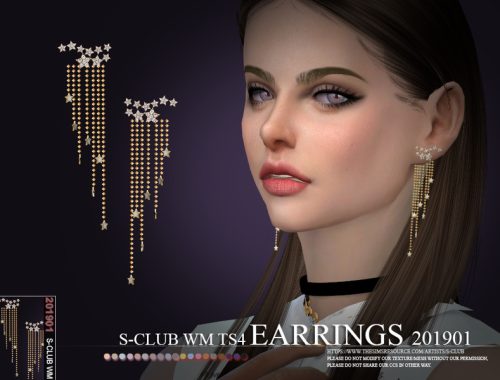 S-Club ts4 WM EARRINGS 201901