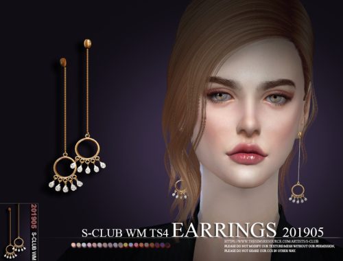 S-Club ts4 WM EARRINGS 201905