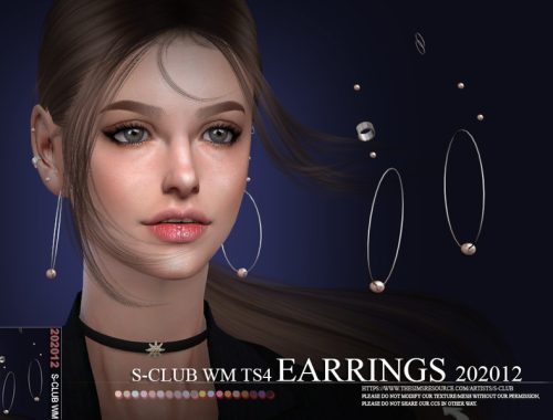S-Club ts4 WM EARRINGS 202012