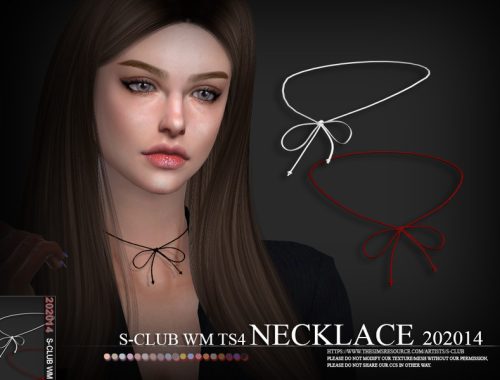 S-Club ts4 WM Necklace 202014