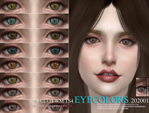 S-Club WM ts4 Eyecolors 202001