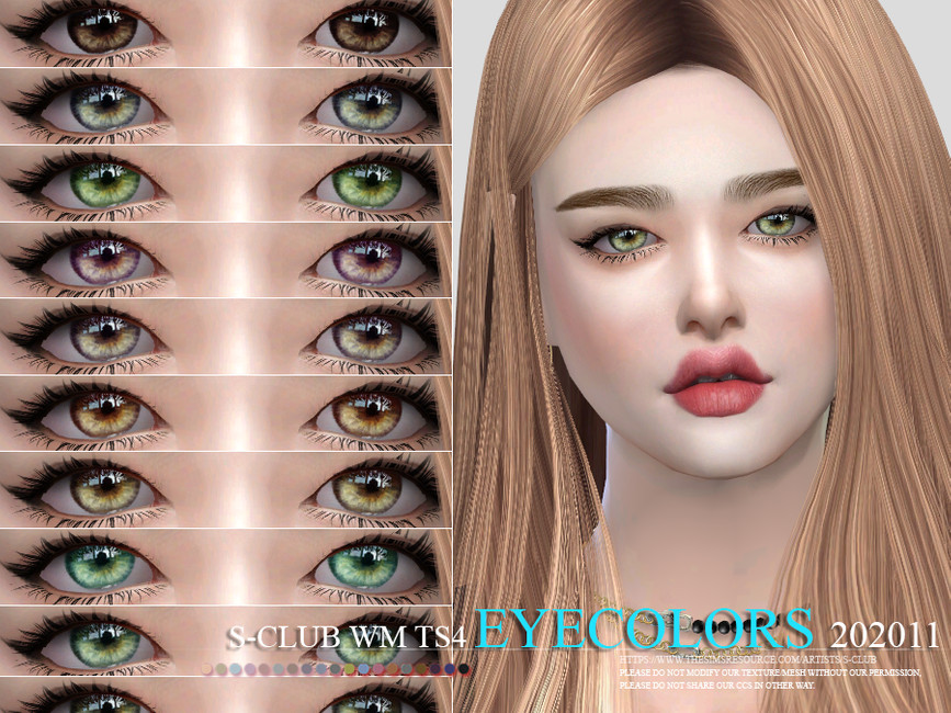 S Club Wm Ts4 Eyecolors 202011 The Sims 4 Catalog