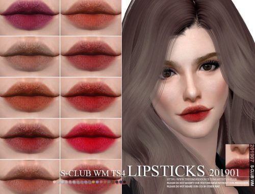 S-Club WM ts4 Lipstick 201907