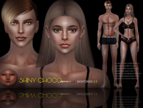 S-Club WMLL ts4 SHINY CHOCO3.5 skin ALL AGE