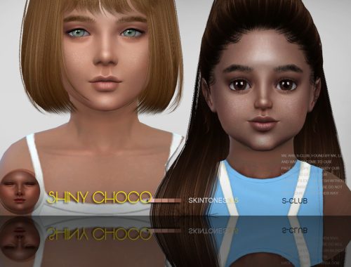 S-Club WMLL ts4 SHINY CHOCO3.5 skin ALL AGE