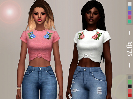 S4 Spring Vibes Top - The Sims 4 Catalog