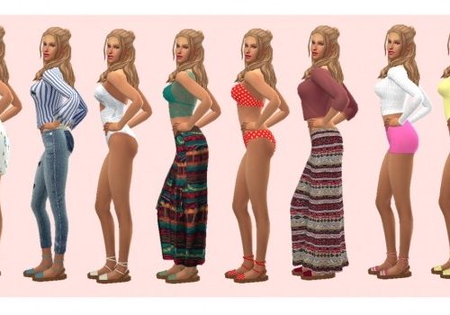 S4NEXUS ANKLE TIED SANDALS RECOLOR at Sims4Sue