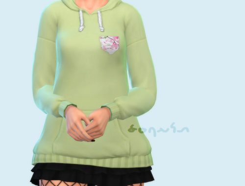 Sakura Pocket Hoodie