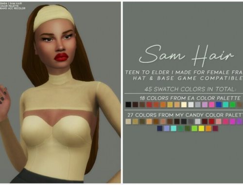 SAM HAIR at Candy Sims 4