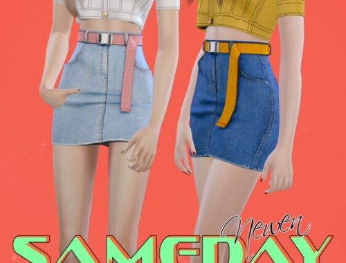 Sameday set: jackets and skirt at NEWEN